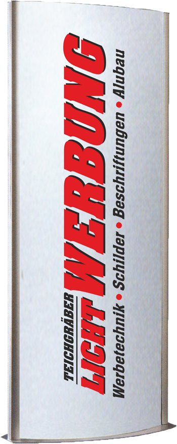 Pylon Teichgräber Lichtwerbung